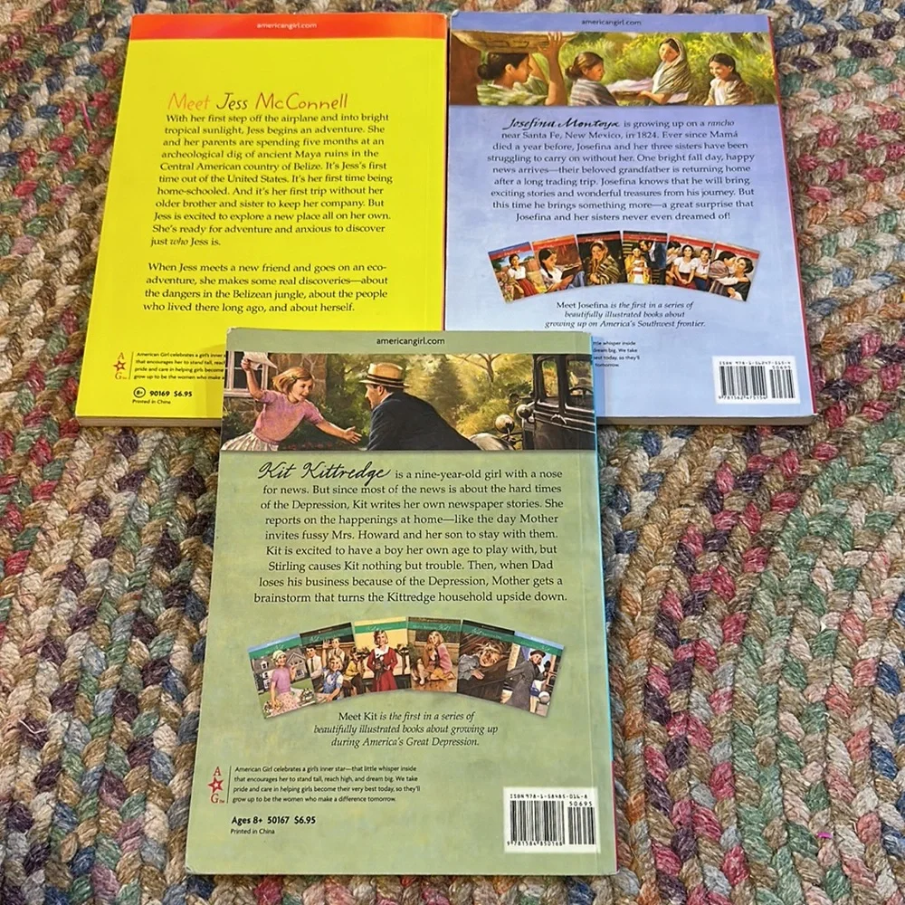 3 American Girl books Meet‎ Kit Meet Josefina & Jess